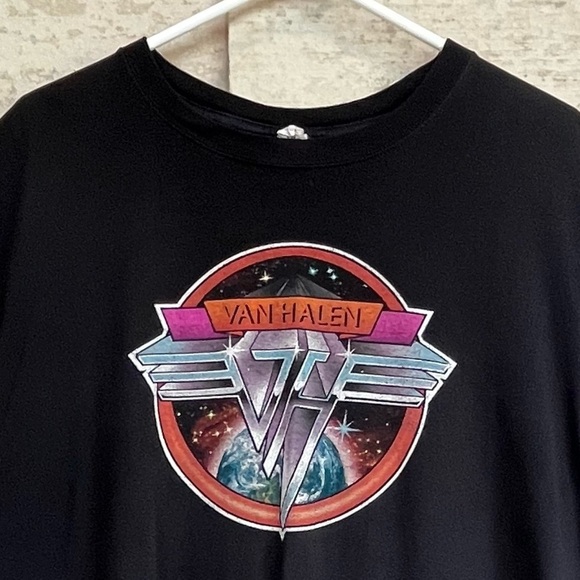 Van Halen Black Graphic Short Sleeve T-Shirt Size 2XL Excellent Condition Band T - Picture 2 of 10